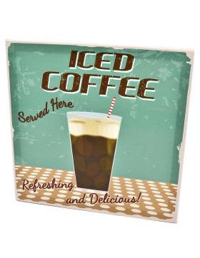 Kunstdruck -Iced Coffee- 28x28cm bunt