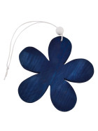 Blume Deko-H&auml;nger 8er-Set Holz 9cm blau