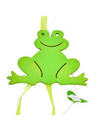 Girlande Funny Frogs 2er-Set Deko Holz 60cm gr&uuml;n