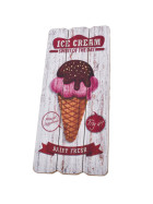 Holzschild -Ice Cream Sweet- 34x15cm bunt