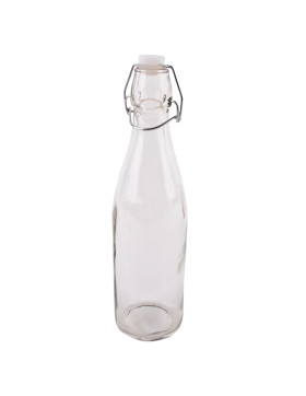 Vase -Old Bottle- Glas 28x7cm transparent