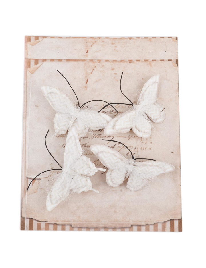 Schmetterlinge Clip 4er Set Klammern Deko 4,99 € creme, 6x3cm