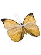Schmetterling Deko 20x15cm gelb