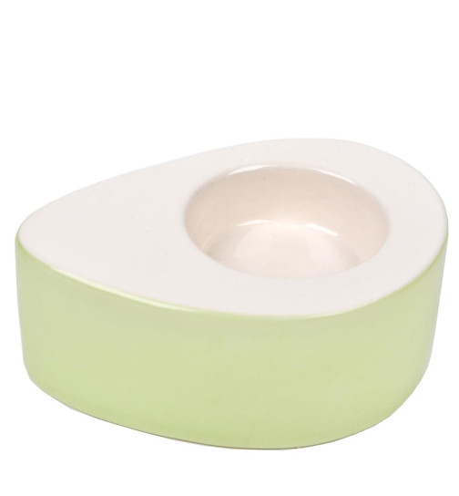 Teelichthalter -Pastellic- Porzellan 11x8cm gr&uuml;n