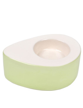 Teelichthalter -Pastellic- Porzellan 11x8cm grün