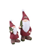 Santa - Classic- Deko-Figur 22cm rot-weiss