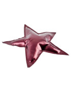 Sterne 6er-Set Metallic Deko 18cm burgundy