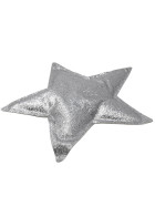 Sterne 8er-Set Glitter-Metallic Deko 18cm silber