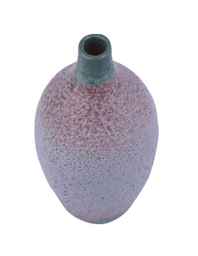 Vase -Tristan- Porzellan 18cm grau-grün
