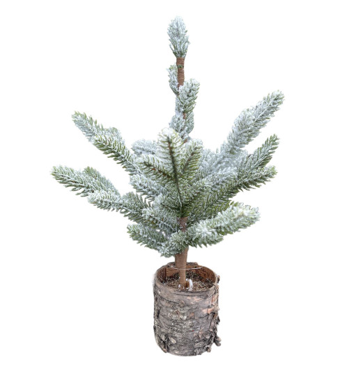 Tannenbaum -Spruce- Topf 46x20cm grün-weiss