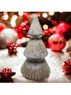 Weihnachtsbaum -Raw- Porzellan 18cm braun