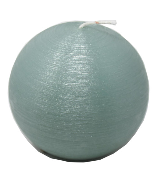 Kerze -Powderpressed Ball- 10x10cm jade