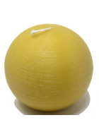 Kerze -Powderpressed Ball- 10x10cm ochre