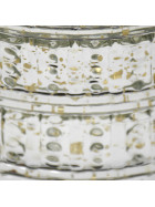 Vase -Materia- Glas 38x20cm gold-silber