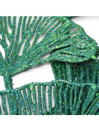 Stiel -Ginko Leaves- Kunstblume 70cm gr&uuml;n-glitter