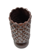 Vase -Bronzi- Keramik 21x9cm braun