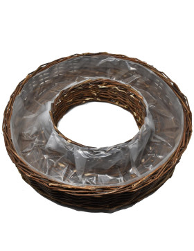 Korb -Circle- Rattan 10x50cm braun