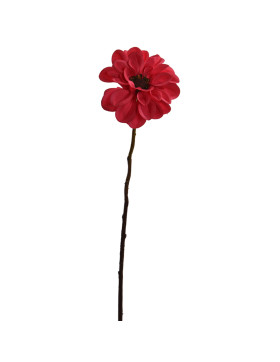 Stiel -Small Dahlia- Kunstblume 55cm rot