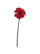 Stiel -Small Dahlia- Kunstblume 55cm rot