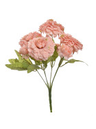 Kunstblume -Zinnien Busch- Stiel 28cm rosa
