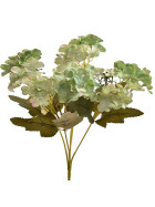 Kunstblume -Hydrangea Busch- Stiel 25cm gr&uuml;n