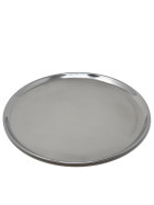 Teller -Plain- Metall 37cm silber
