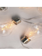 Lichterkette -Bulbs- 10-LED 275cm warmweiss
