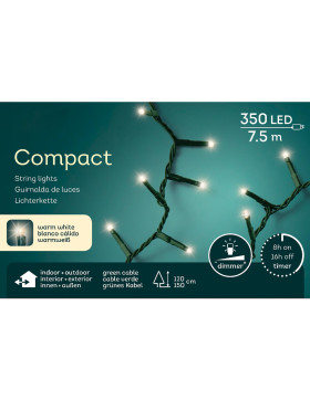 Lichterkette Compact 350-LED Timer 7m warmweiss
