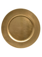 Teller -Xmas- Kunststoff 33cm gold
