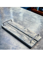 Tablett -Vintaged- Holz 30x14cm grau-washed