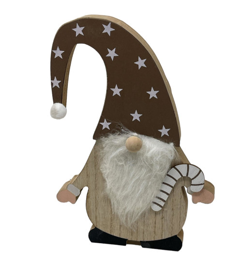 Weihnachtsmann -Gerry- Holz 22cm braun
