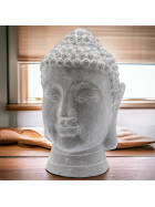 Buddha Deko Beton 41cm grau