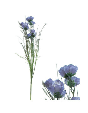 Kunstblume -Enzian- Stiel 55cm lila