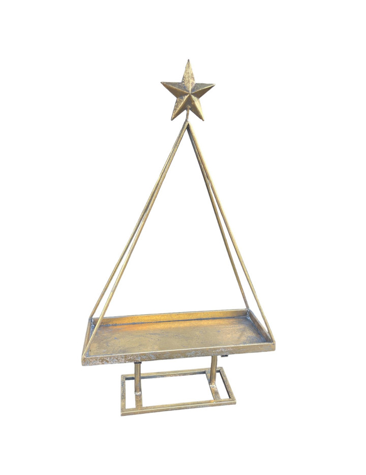 -Xmas- Design, 67cm Etagere Weihnachtsdeko Metall € gold 29,99