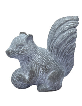 Eichhörnchen Deko Zement 11cm grau