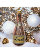 Baumkugel -Champagner- Glas 14cm pink