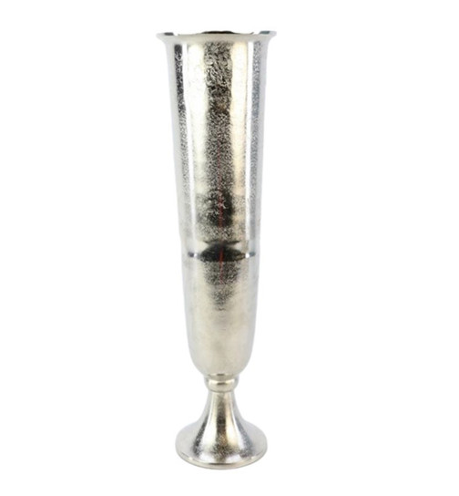 Vase -Emporio- Metall 60cm silber