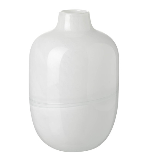 Vase -Dawson- Glas 19cm weiss
