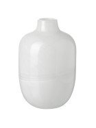 Vase -Dawson- Glas 19cm weiss