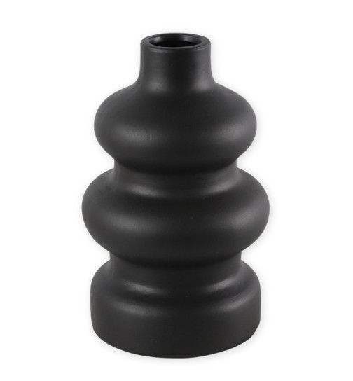 Vase -Thalis- Keramik 24cm schwarz