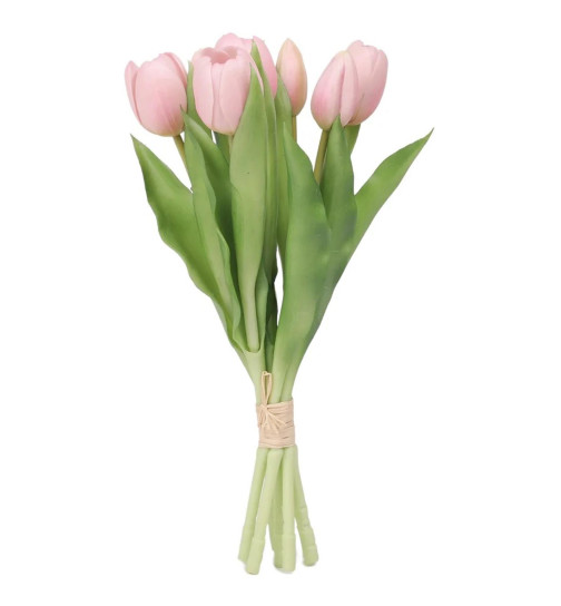 Tulpen Strauss Kunstblume 31cm rosa