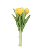 Tulpen Strauss Kunstblume 31cm gelb