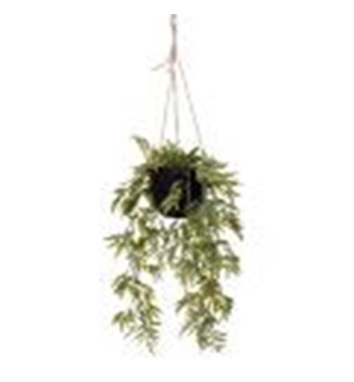 Kunstpflanze H&auml;ngend 65cm gr&uuml;n
