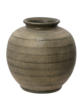 Vase -Mediar- Keramik 27x28cm braun