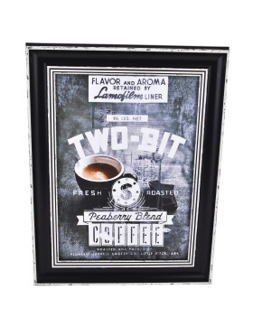 Wandbild -Coffee Vintage One- 40x30cm schwarz