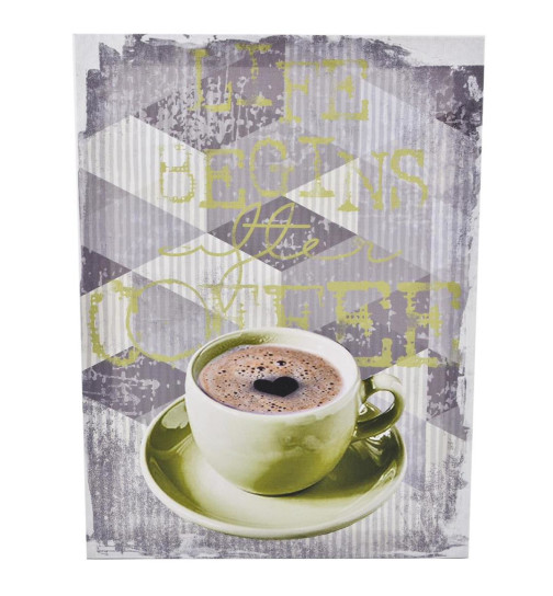 Kunstdruck -Coffee Yellow- 40x30cm bunt
